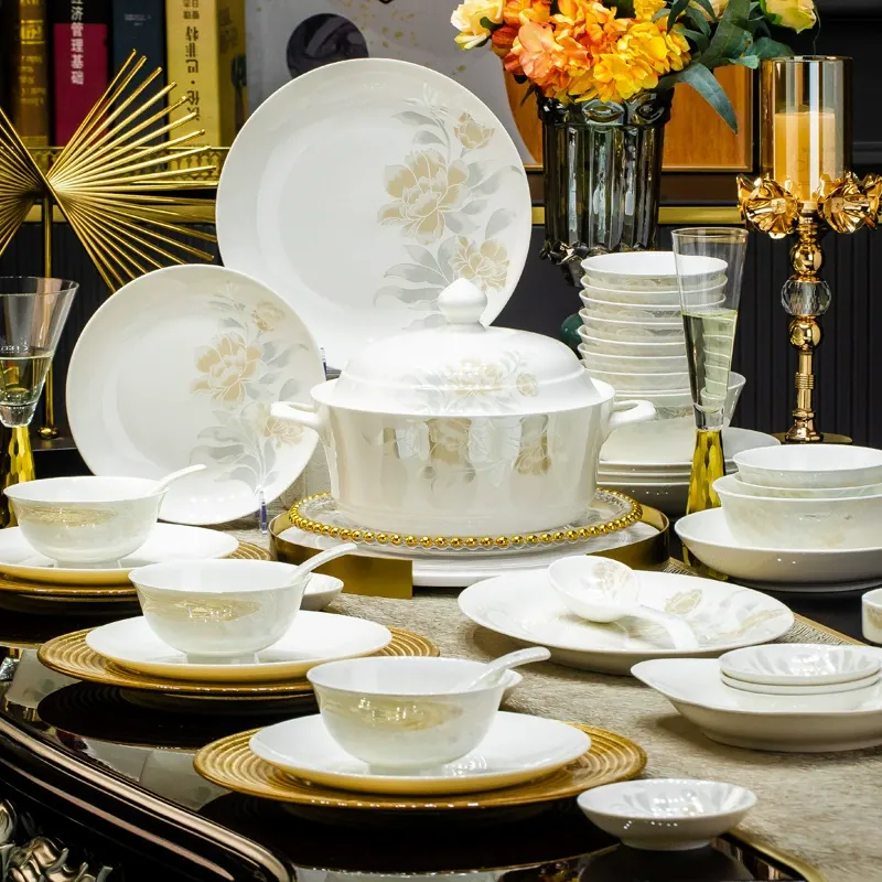 Jingdezhen Bone China Tableware Set tableware view 2