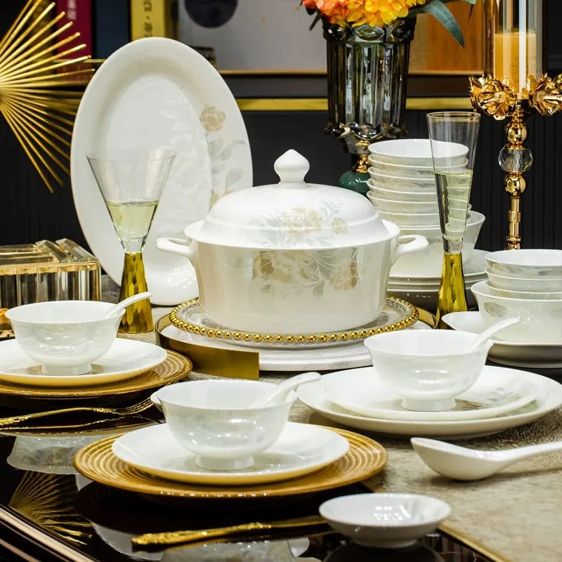 Jingdezhen Bone China Tableware Set tableware view 4