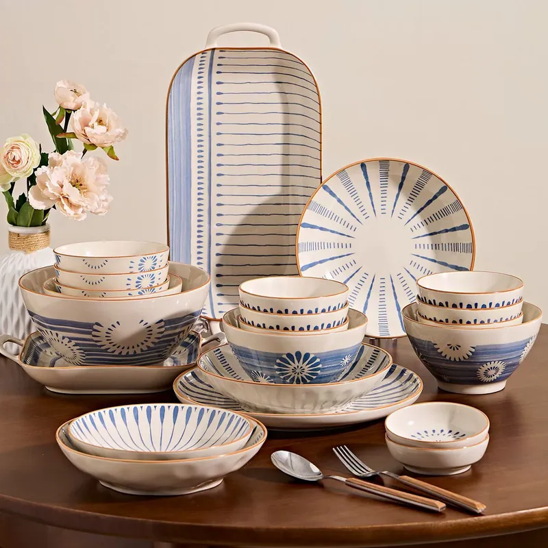 Underglaze Ceramic Tableware Set