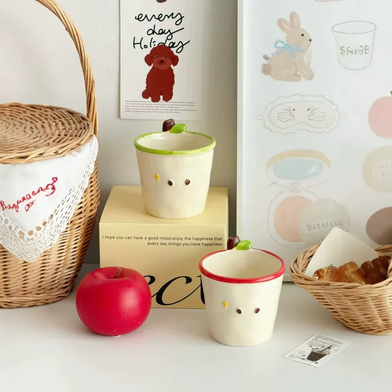 Porcelain Apple Mug tableware view 2