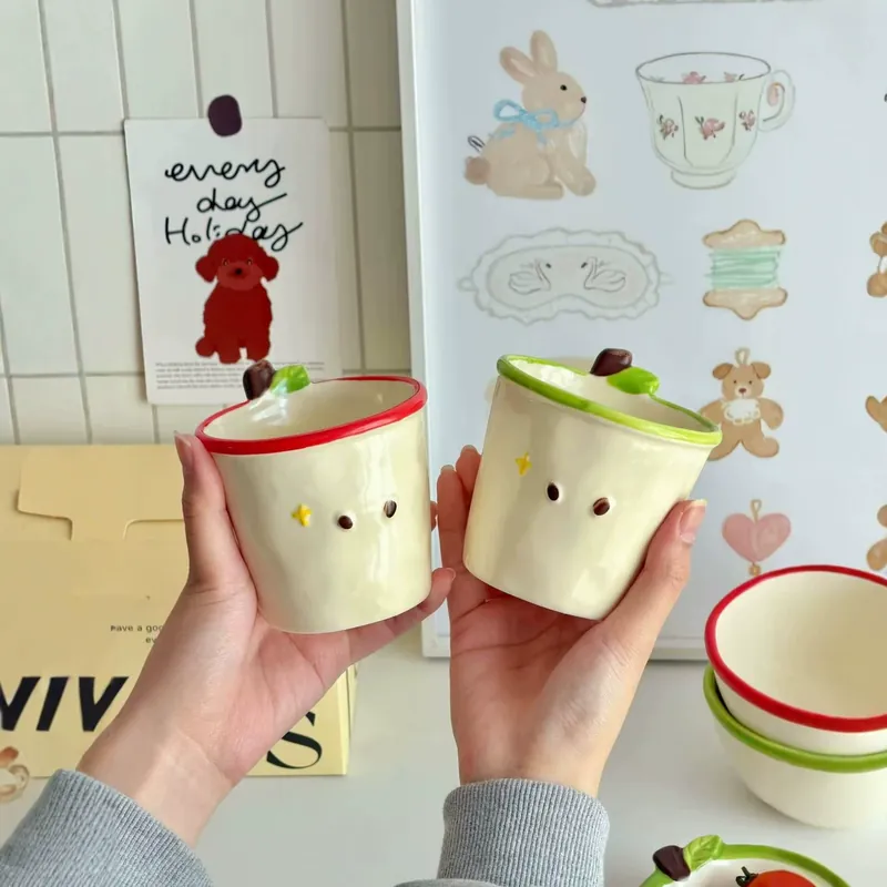Porcelain Apple Mug tableware view 4