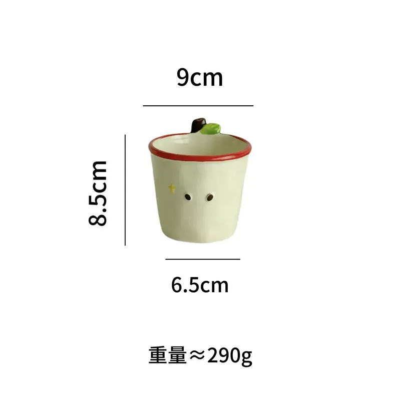 Porcelain Apple Mug tableware view 5