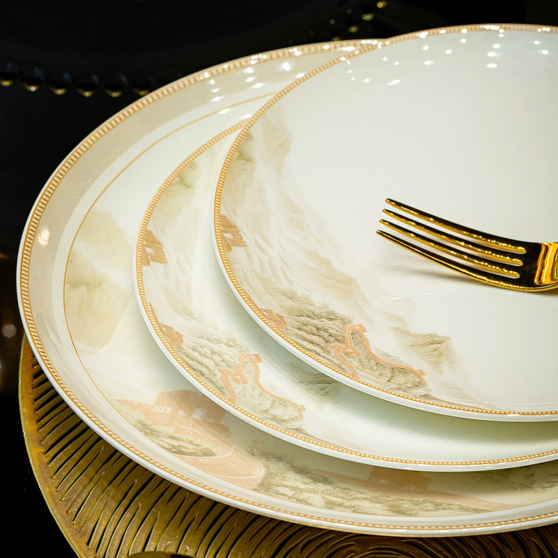Large Bone China Tableware Set tableware view 4