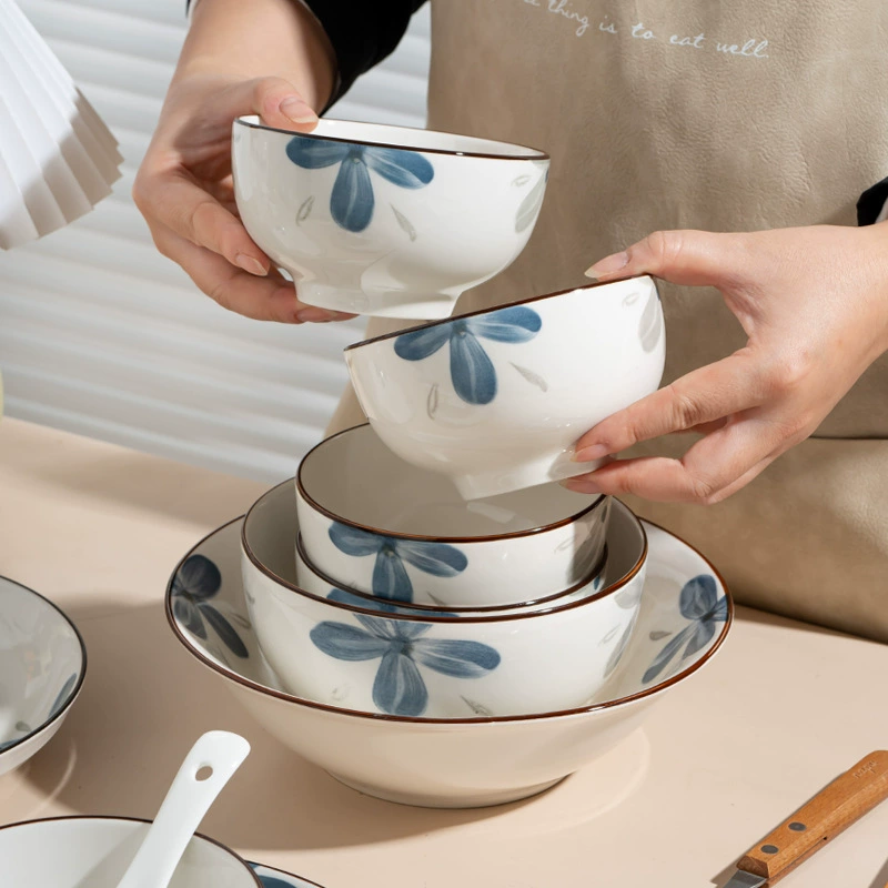 Japanese Orchid Ceramic Tableware Set tableware view 2