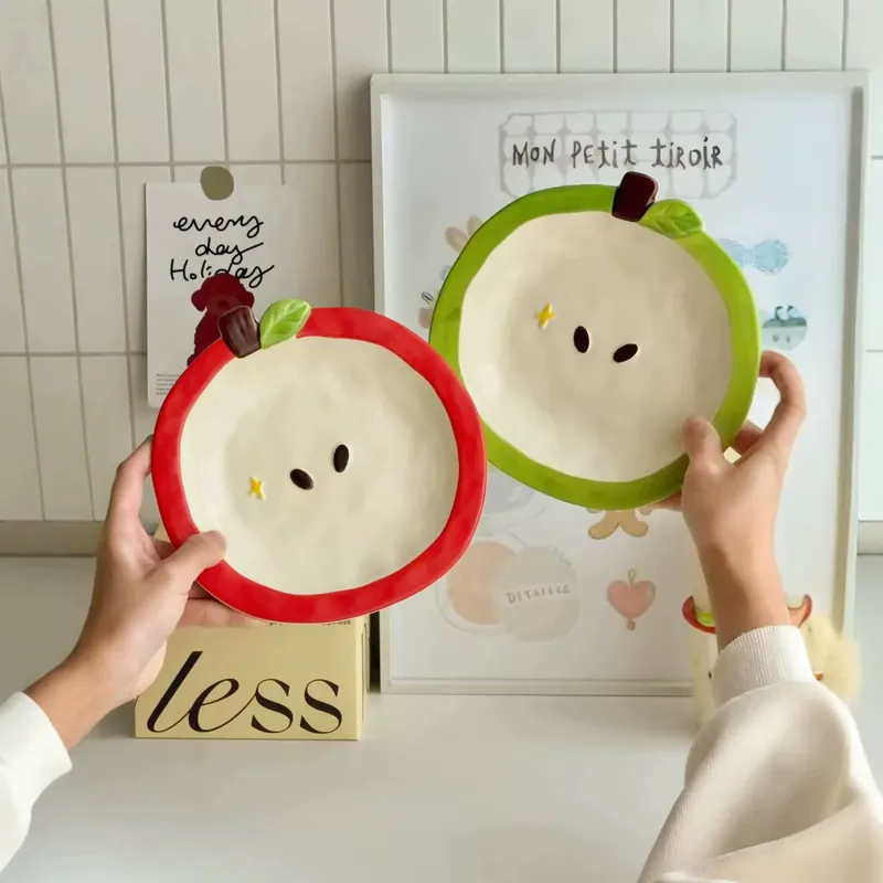Porcelain Apple Plate