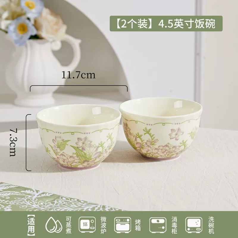 Underglaze Ceramic Rice Bowl tableware view 7