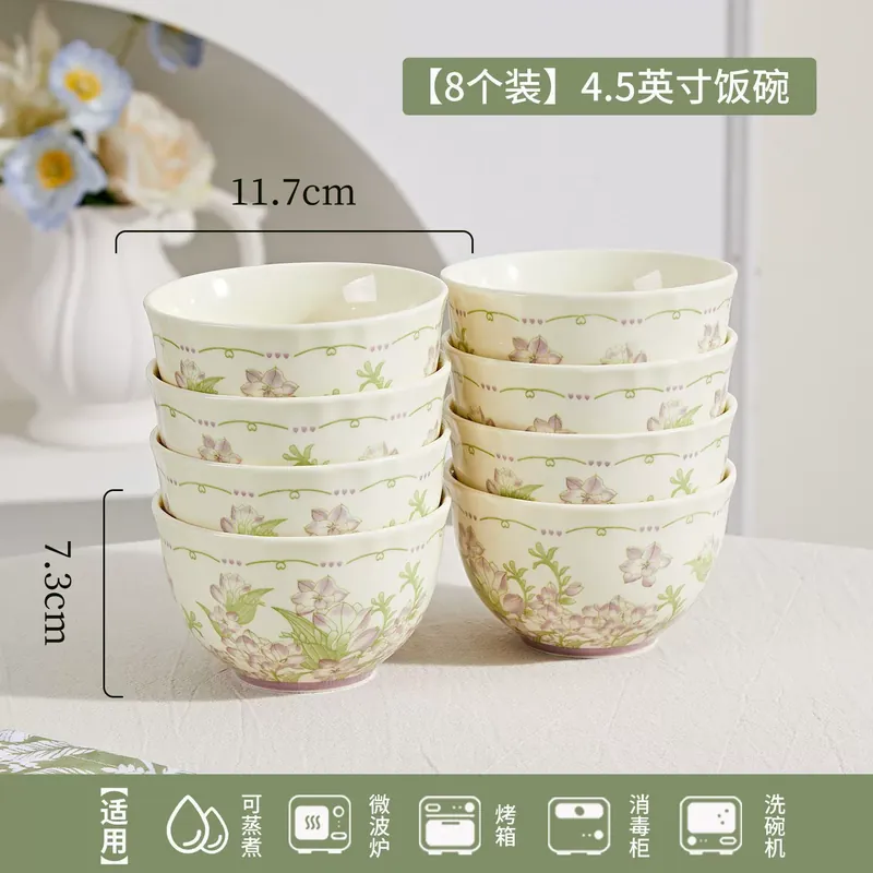 Underglaze Ceramic Rice Bowl tableware view 10