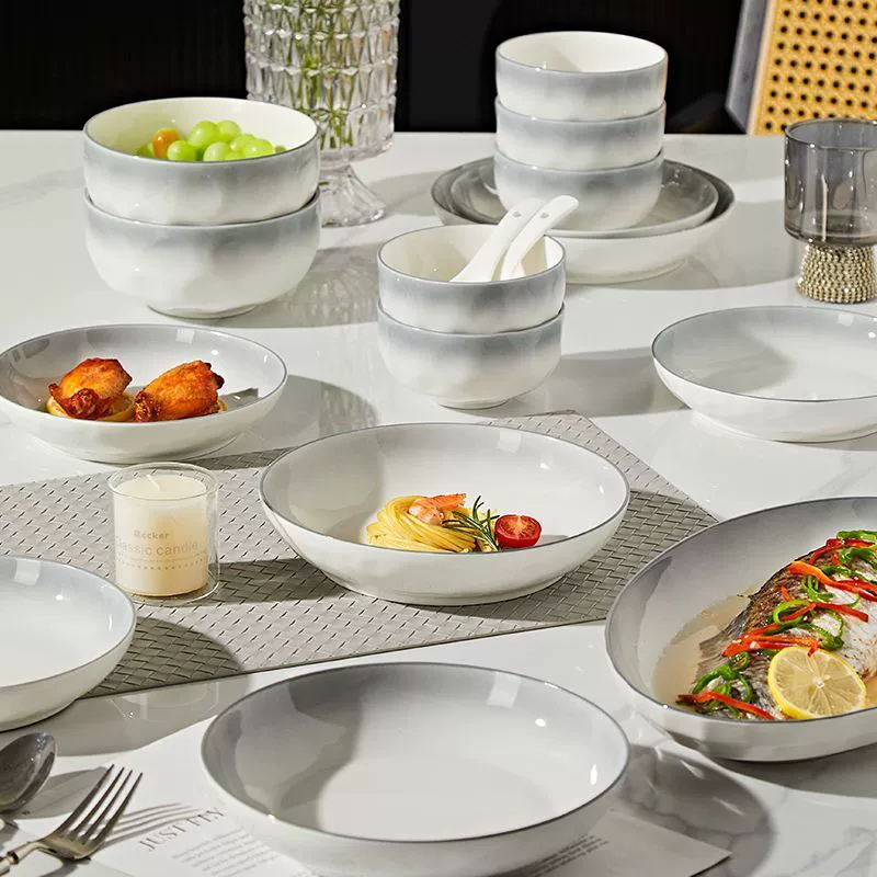 Gradient Ceramic Tableware Set tableware view 2