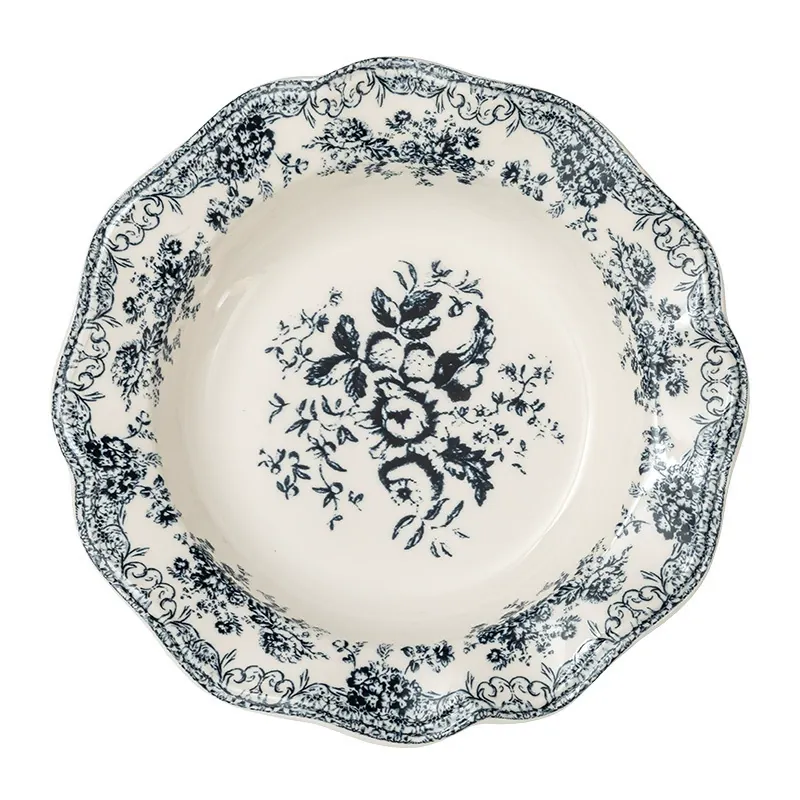 Floral French Countryside Ceramic Plate tableware view 5