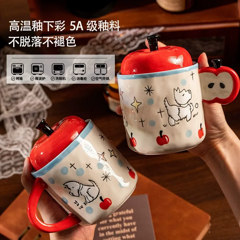 Ceramic Mug with Lid tableware view 2