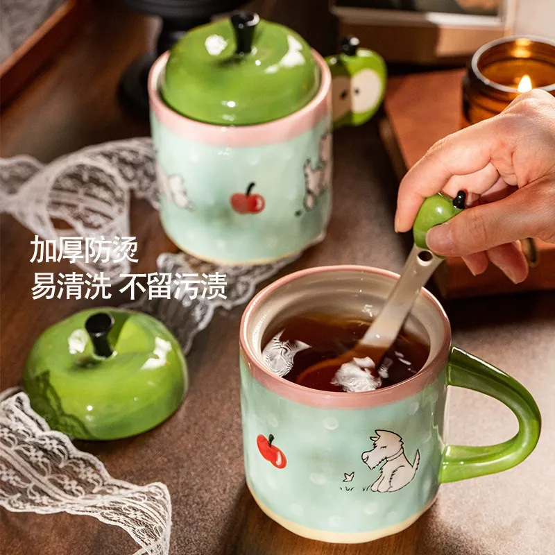 Ceramic Mug with Lid tableware view 4