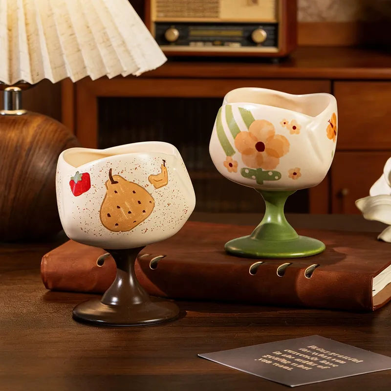 Ceramic Coffee Cup and Saucer Set
