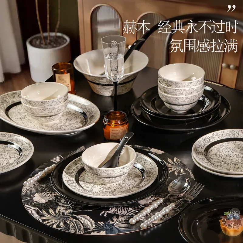Vajilla de porcelana tableware view 4