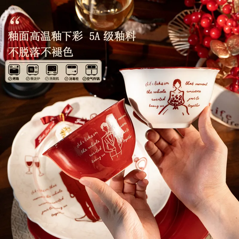 Porcelain Dinnerware Set tableware view 3