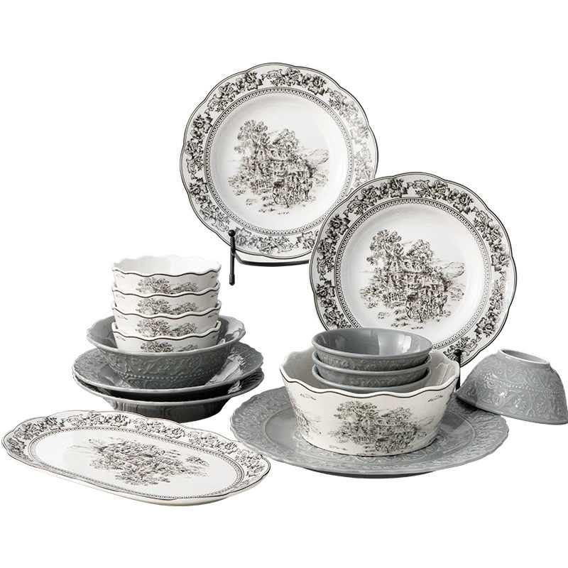 Porcelain Dinnerware Set tableware view 5