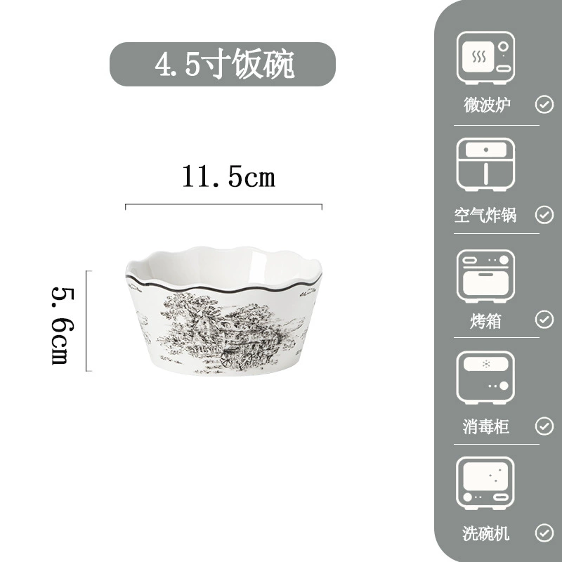 Porcelain Dinnerware Set tableware view 6
