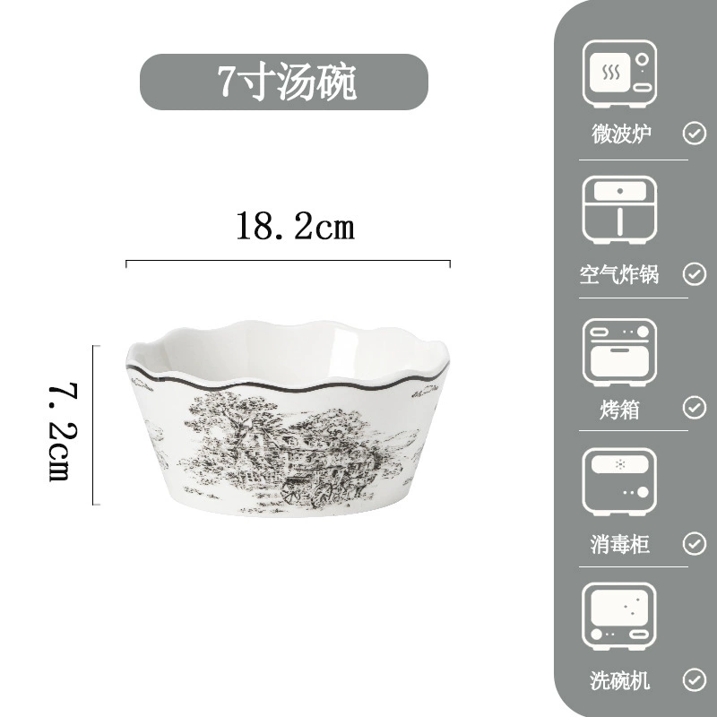 Porcelain Dinnerware Set tableware view 9