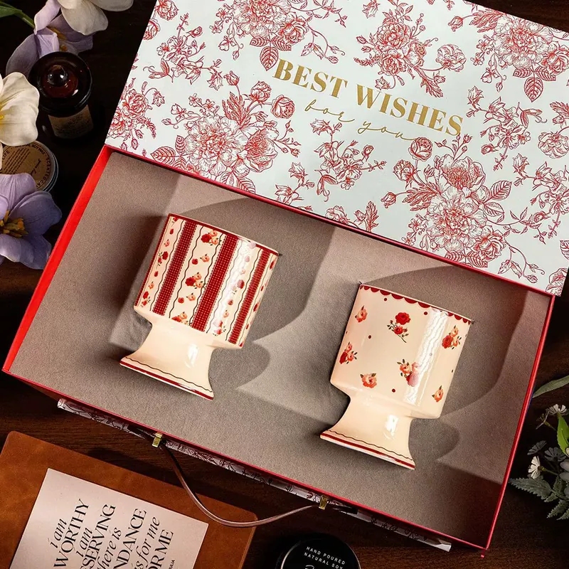 Porcelain Coffee Cup and Saucer Set