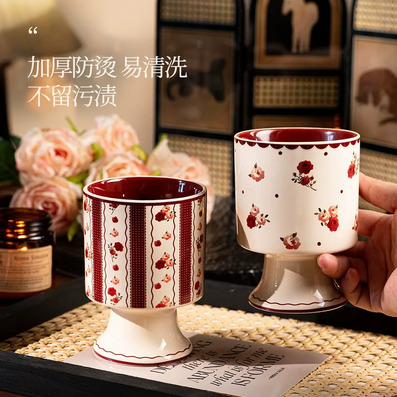 Porcelain Coffee Cup and Saucer Set tableware view 3