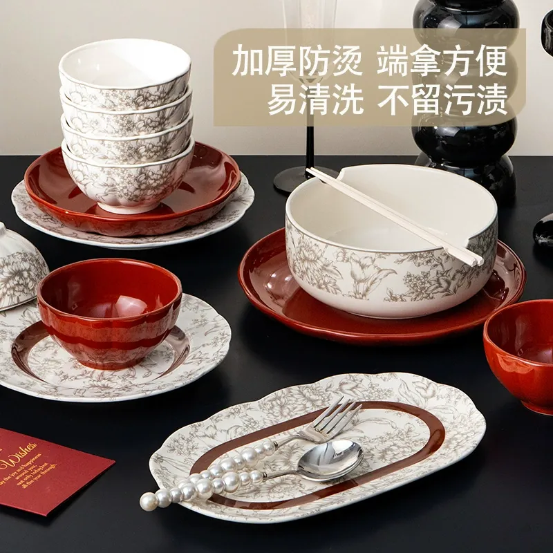 Porcelain Dinnerware Set tableware view 3
