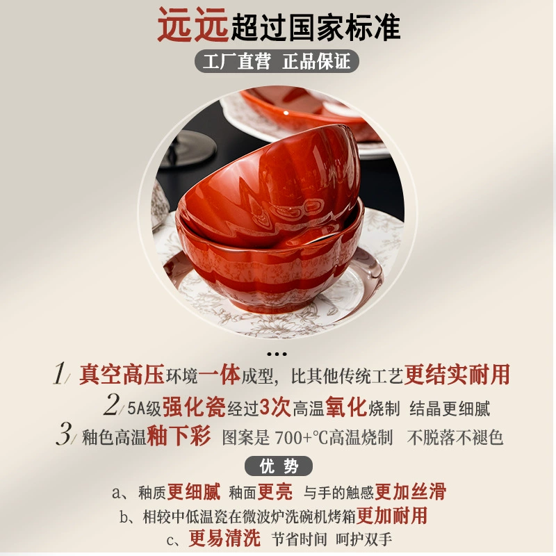 Porcelain Dinnerware Set tableware view 3