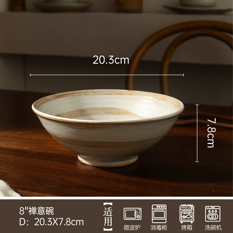 وعاء نودلز من الحجر الخزفي بضربة فرشاة tableware view 6