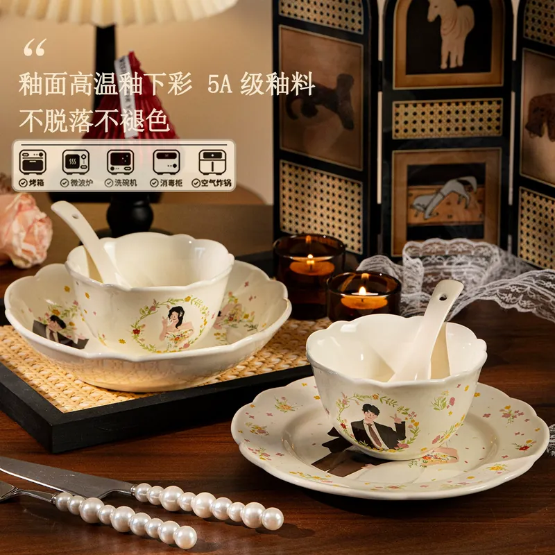 Porcelain Dinnerware Set tableware view 2