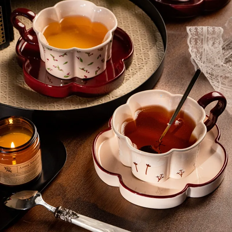 도자기 머그 & 소서 세트 tableware view 2