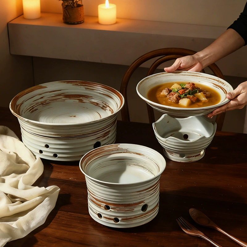 Stoneware Chafing Dish