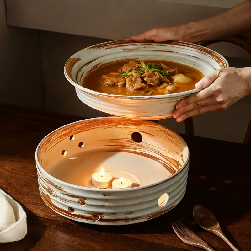 طبق تسخين من الحجر الخزفي tableware view 4