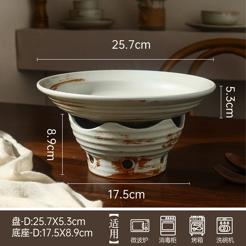 طبق تسخين من الحجر الخزفي tableware view 8
