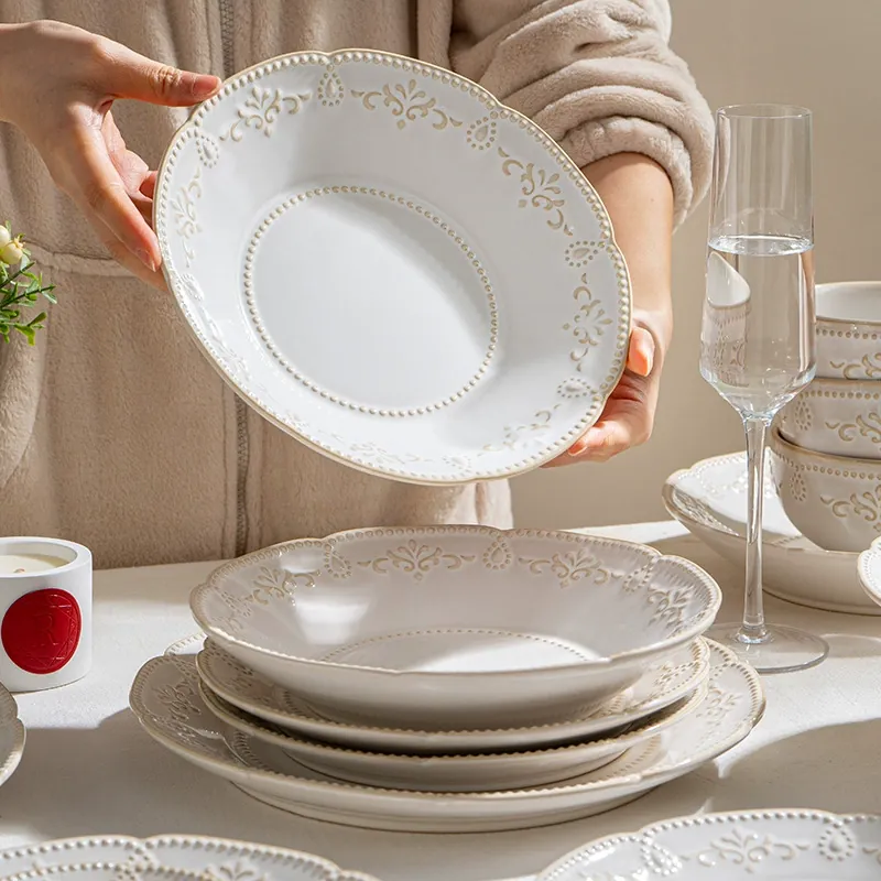 Porcelain Bowl and Plate Set