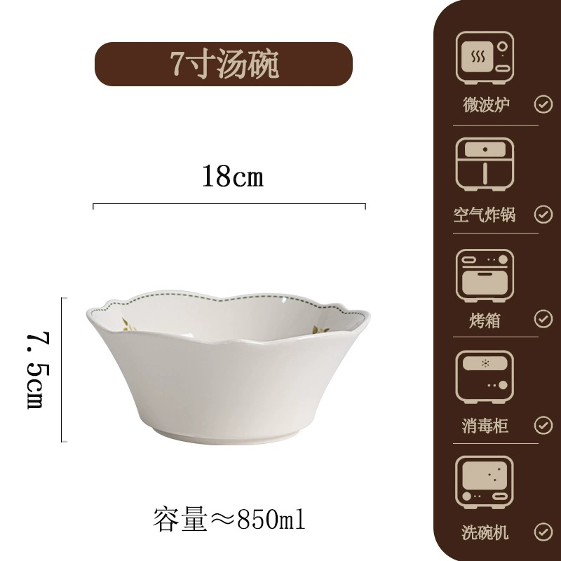 Porcelain Dinnerware Set tableware view 7