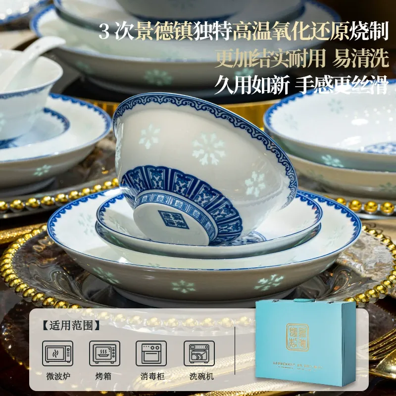 Porcelain Dinnerware Set tableware view 4