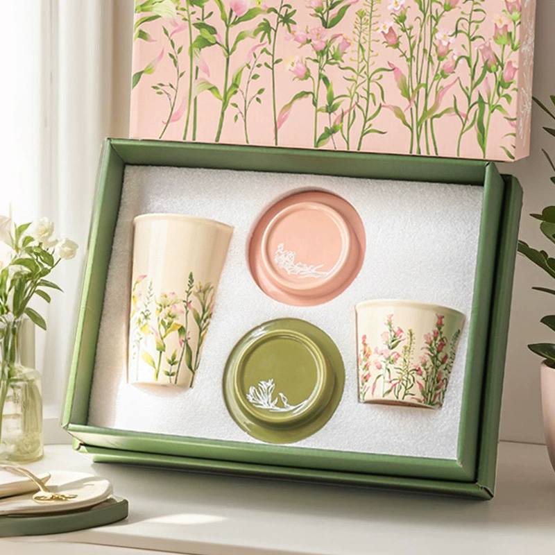 Porcelain Mug and Saucer Set