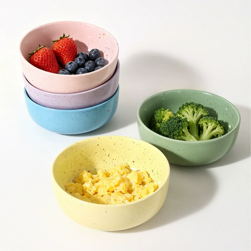 Porcelain Dinnerware Set with Splatter Glaze tableware view 4