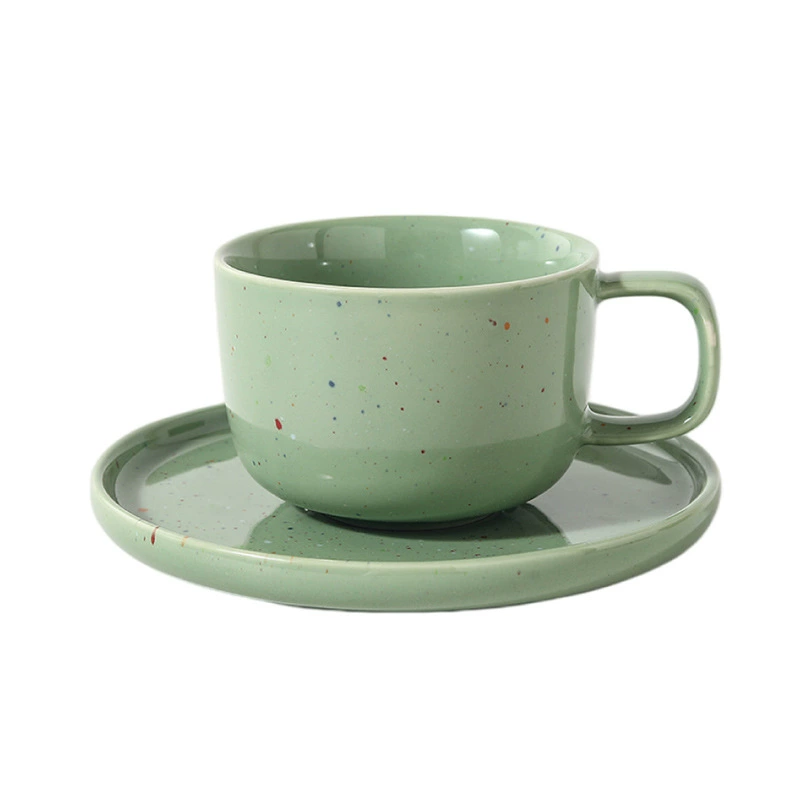 Porcelain Dinnerware Set with Splatter Glaze tableware view 5