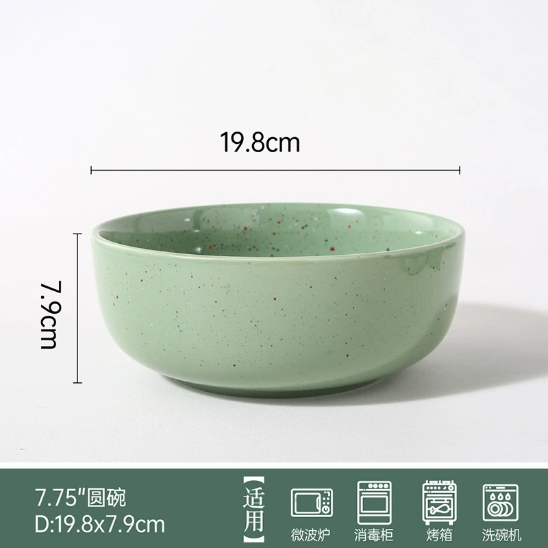 Porcelain Dinnerware Set with Splatter Glaze tableware view 10