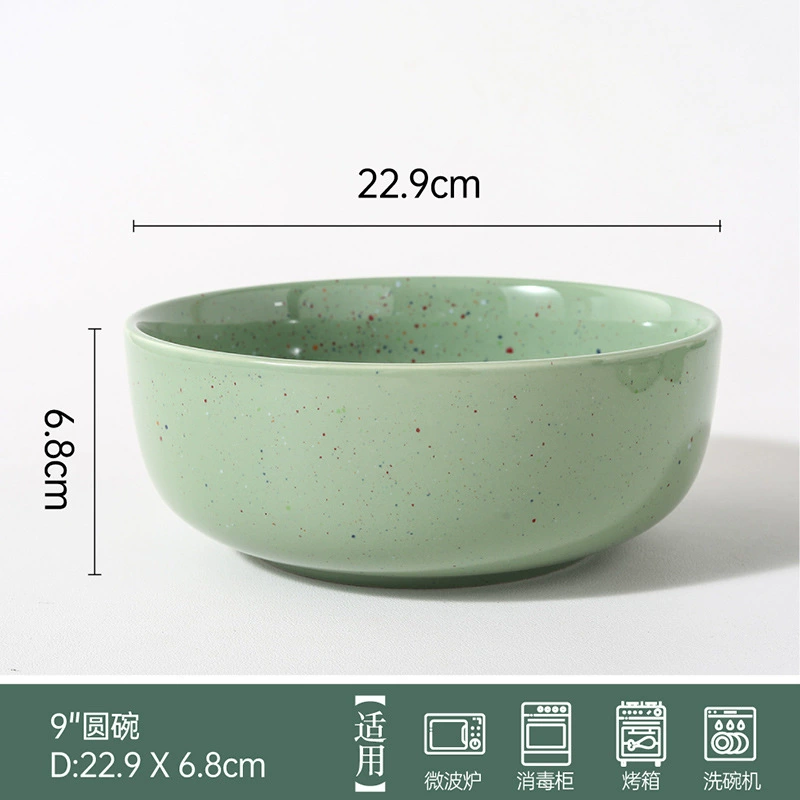 Porcelain Dinnerware Set with Splatter Glaze tableware view 12