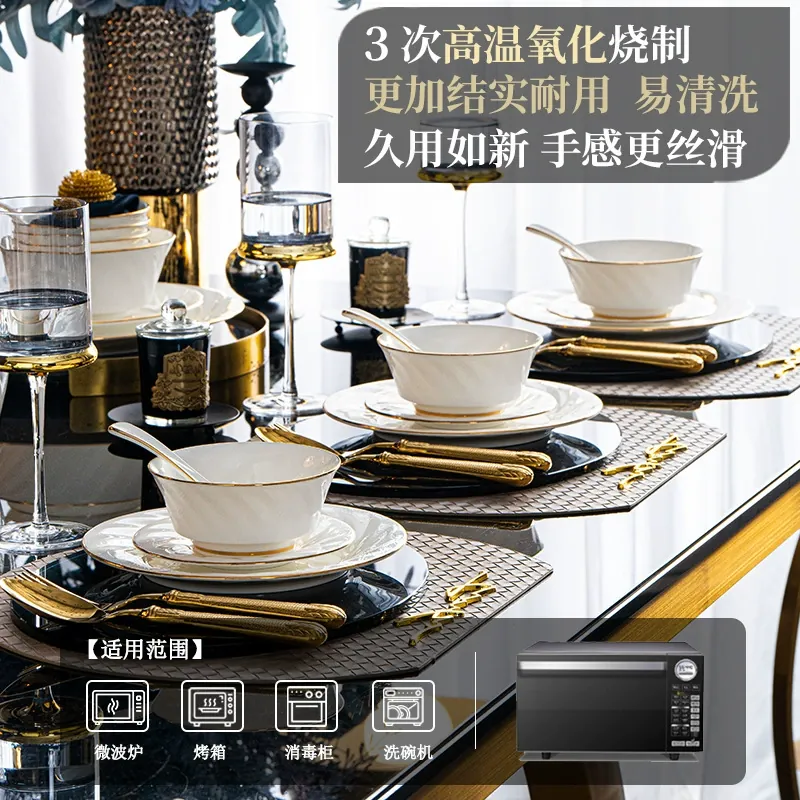 Bone China Dinnerware Set tableware view 2