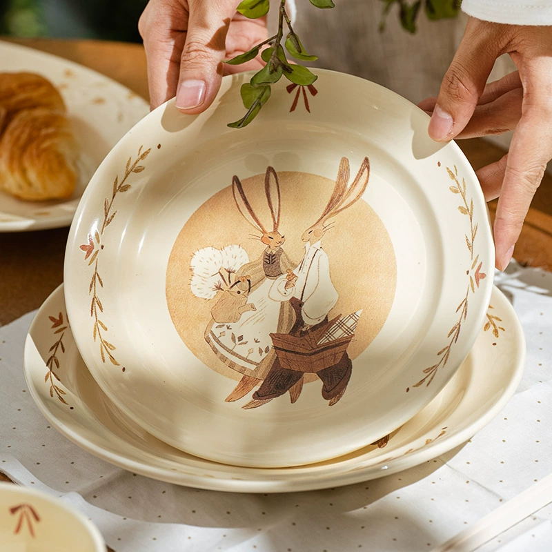 Porcelain Bowl and Plate Set