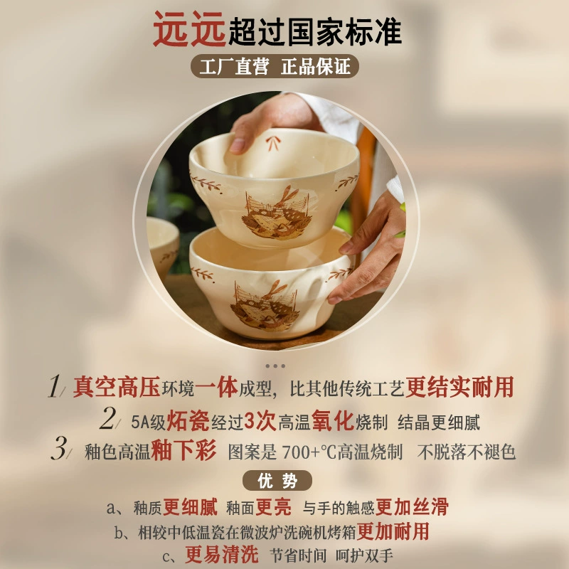Porcelain Bowl and Plate Set tableware view 4