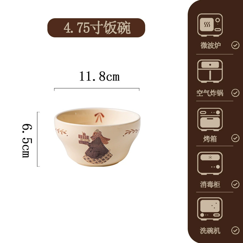 Porcelain Bowl and Plate Set tableware view 6