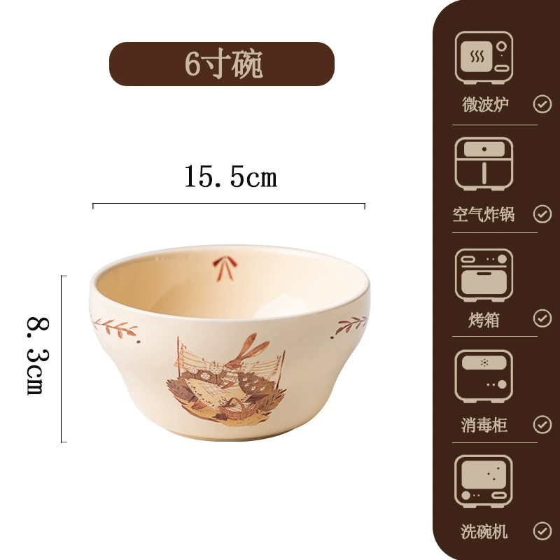 Porcelain Bowl and Plate Set tableware view 7