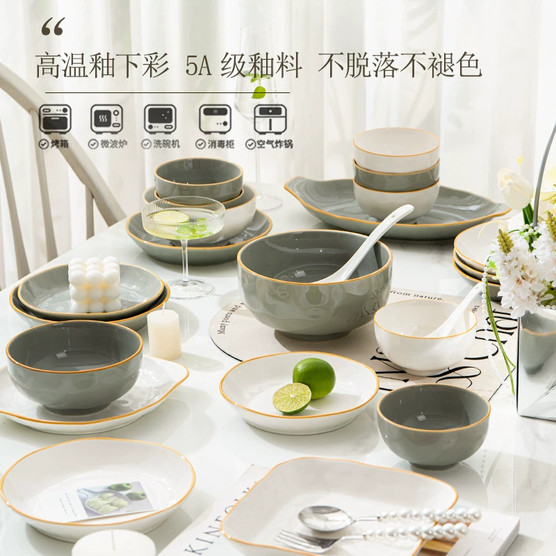 Porcelain Dinnerware Set tableware view 2