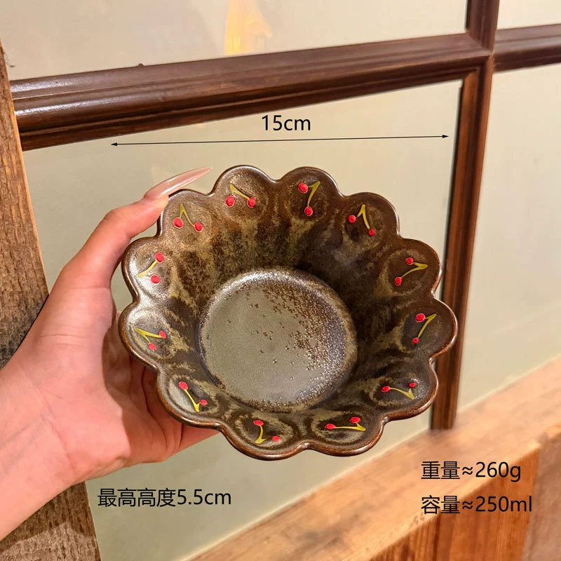 طقم أدوات مائدة سيراميك بتأثير الفرن tableware view 11