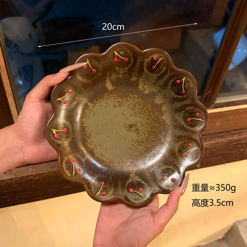 طقم أدوات مائدة سيراميك بتأثير الفرن tableware view 12