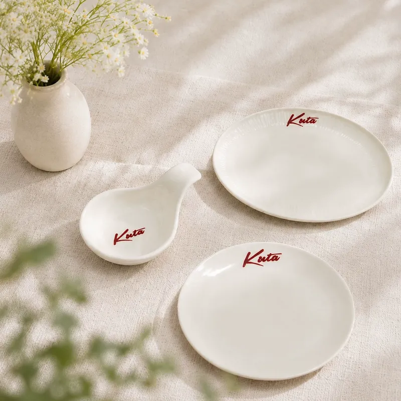 Porcelain Plate with Custom Logo