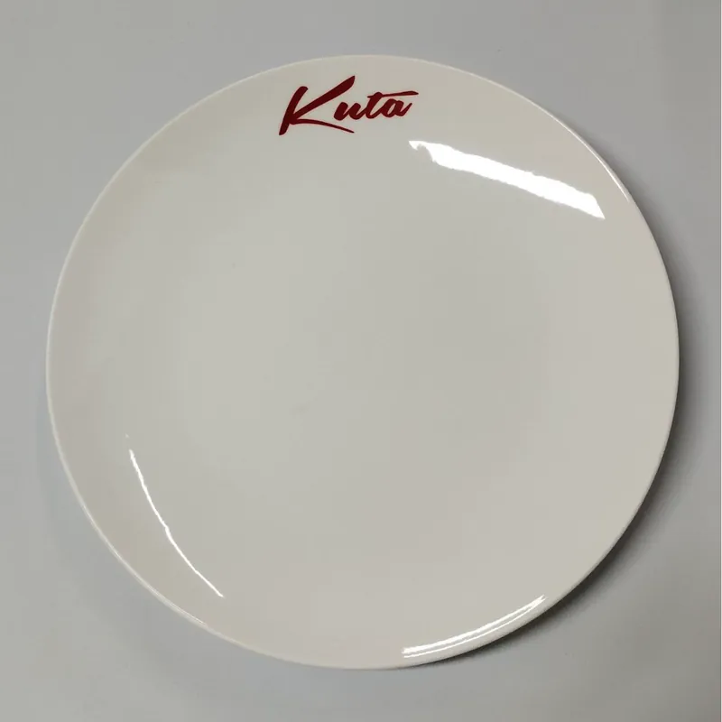 Assiette en porcelaine avec logo personnalisé tableware view 8