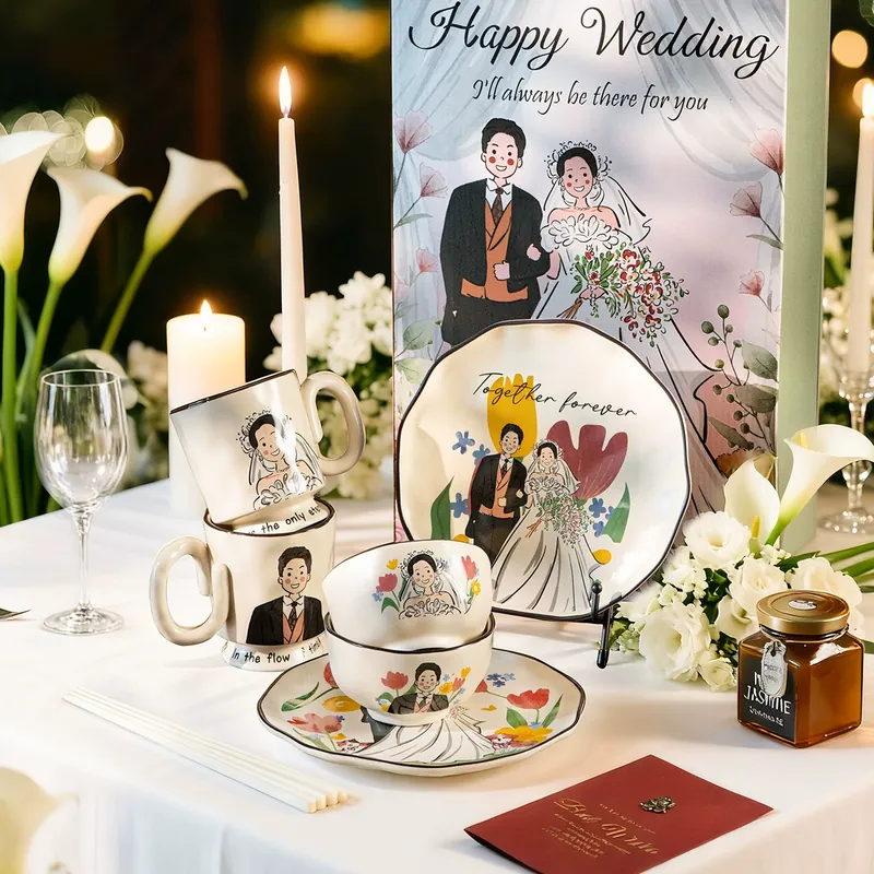 Service de vaisselle en porcelaine tableware view 2